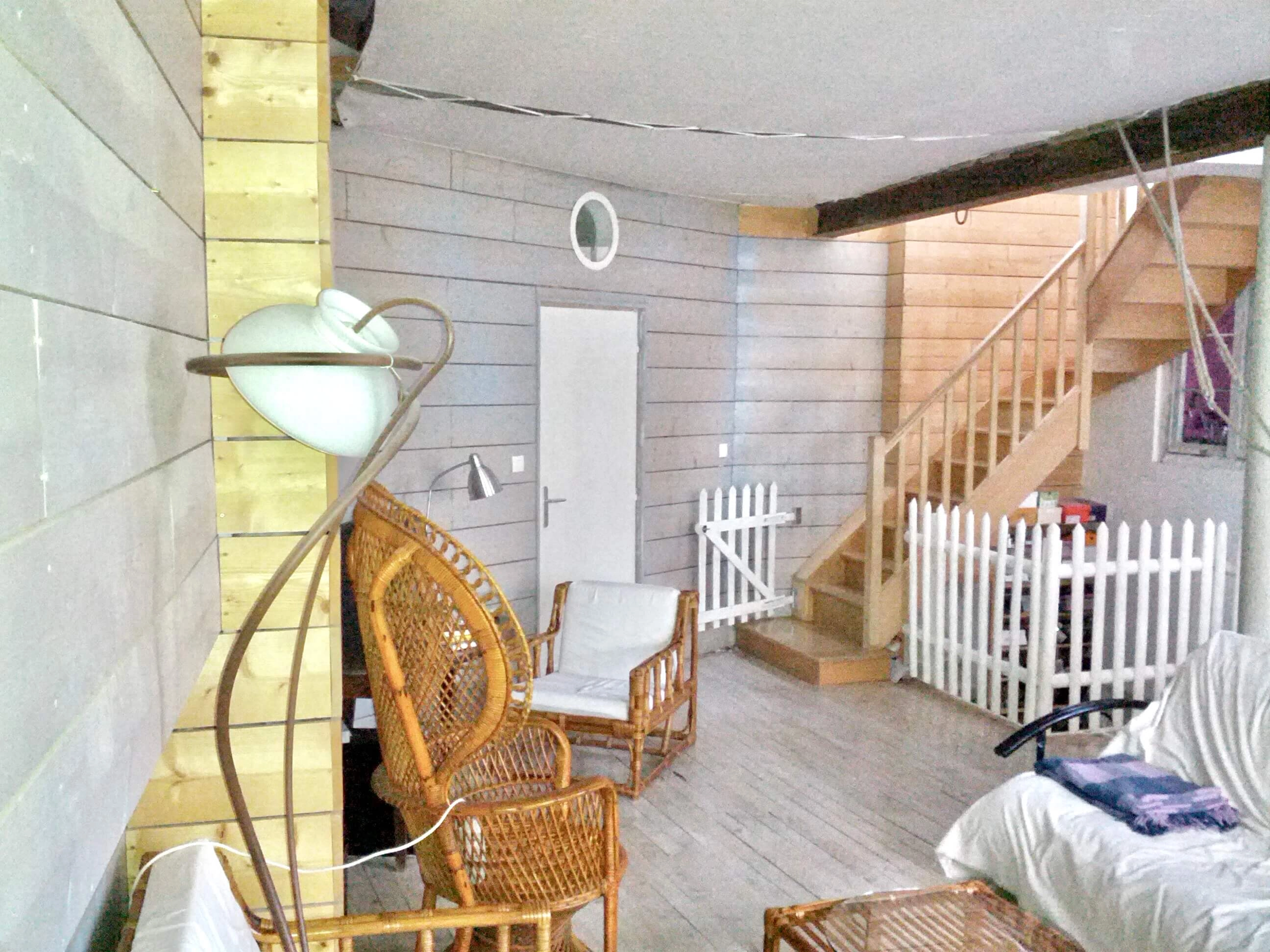 aménagement de loft,toiles tendue, lambris aménagement de loft,toiles tendue, lambris