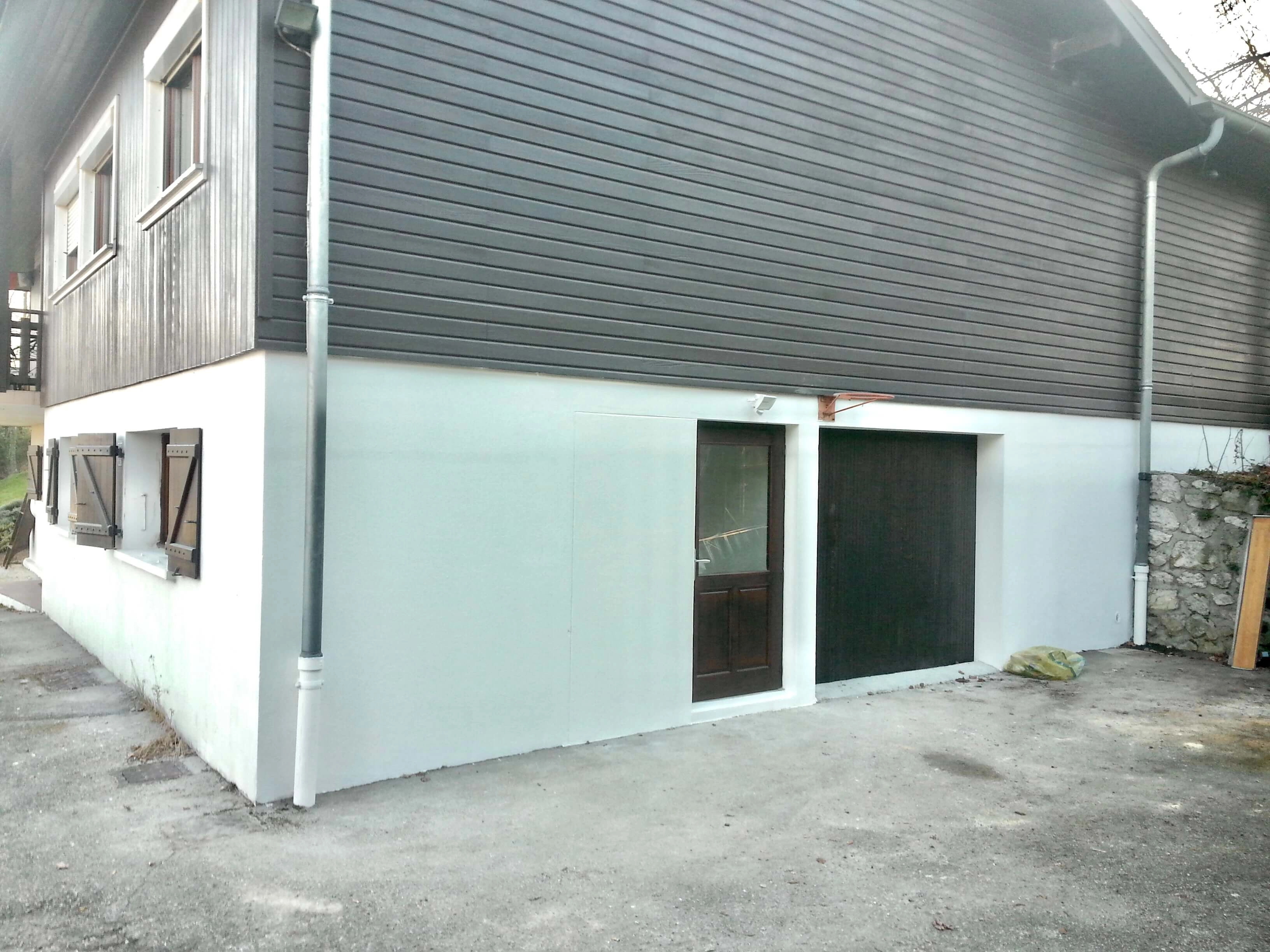 béton brute,maçonnerie terminée,enduit extérieur, transformation garage béton brute,maçonnerie terminée,enduit extérieur, transformation garage