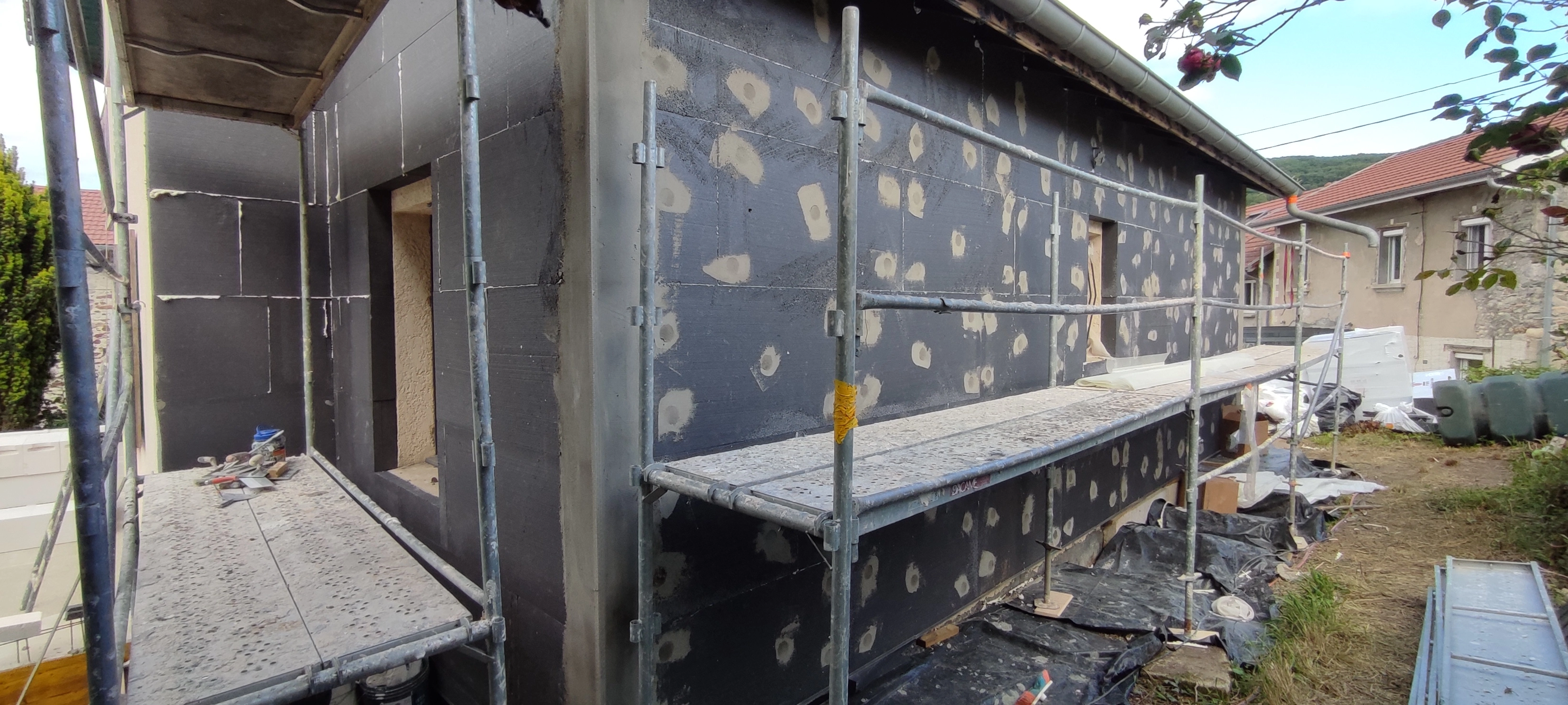 cheville;marouflage;façade;rénovation;polystyrene graphité cheville;marouflage;façade;rénovation;polystyrene graphité