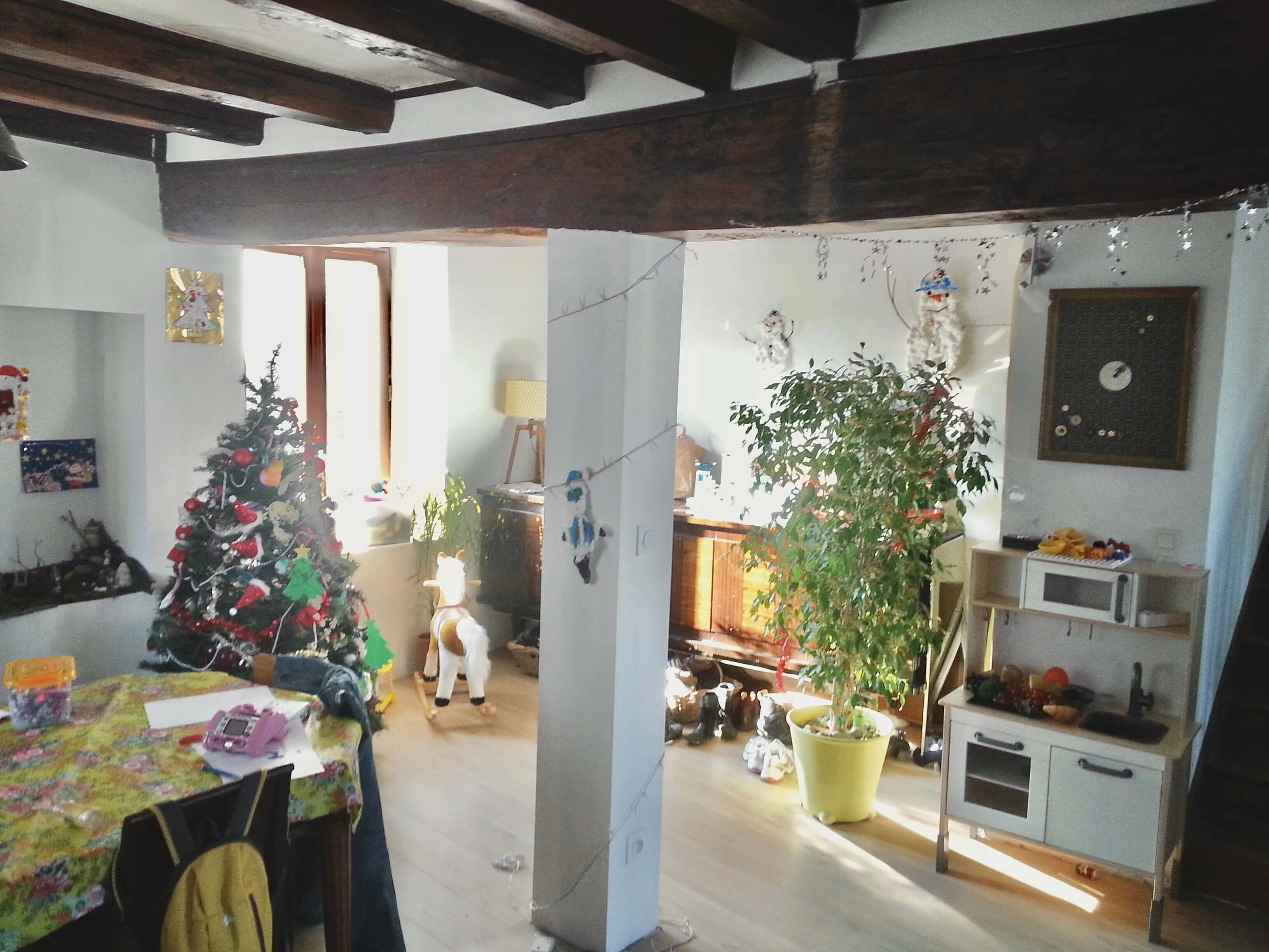 cuisine ouverte sur salon apres démolition de la cloison porteuse cuisine ouverte sur salon apres démolition de la cloison porteuse