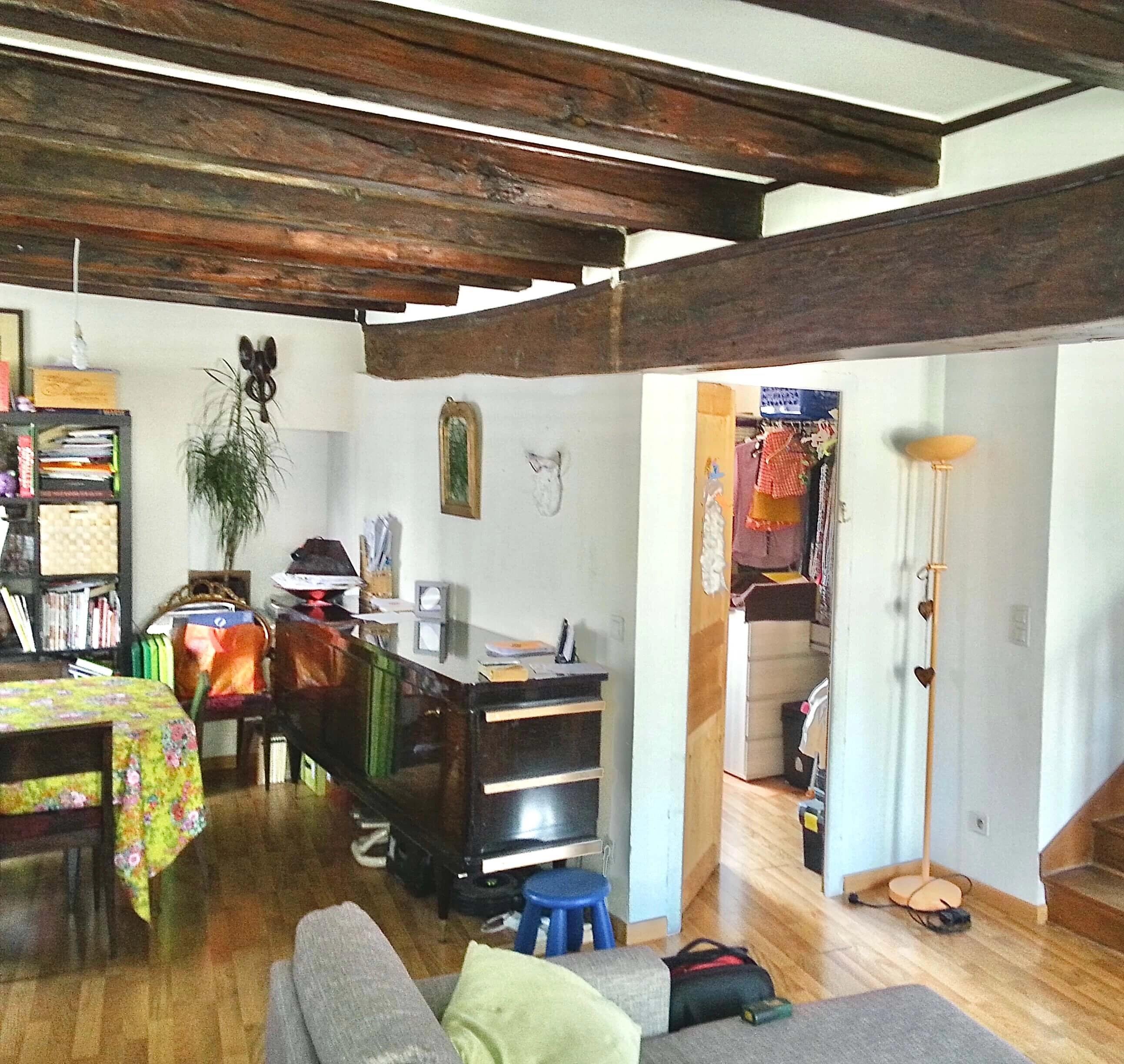 cuisine ouverte sur salon avant démolition de la cloison porteuse cuisine ouverte sur salon avant démolition de la cloison porteuse