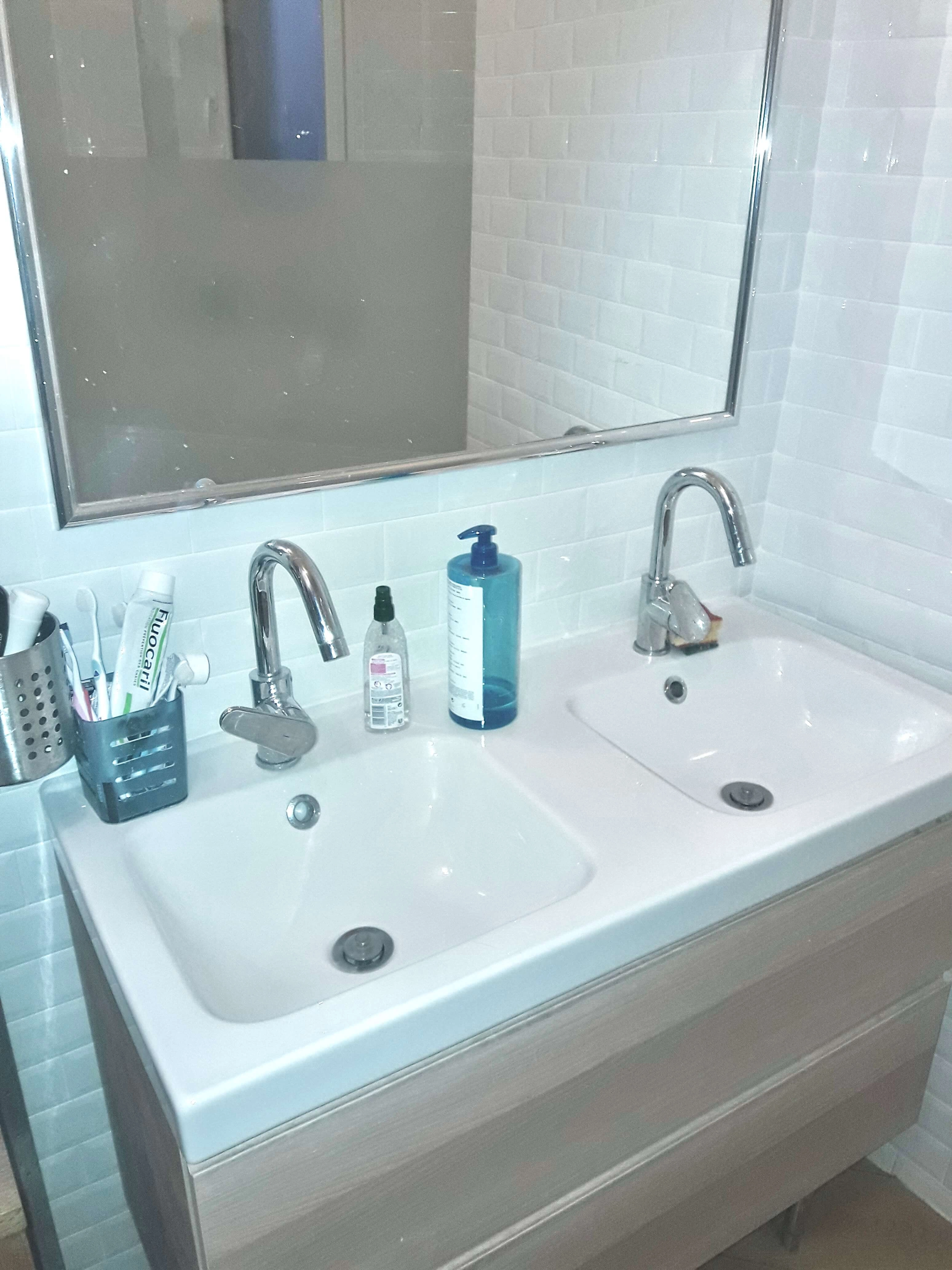 double vasque, rénovation salle de bain, Grenoble double vasque, rénovation salle de bain, Grenoble