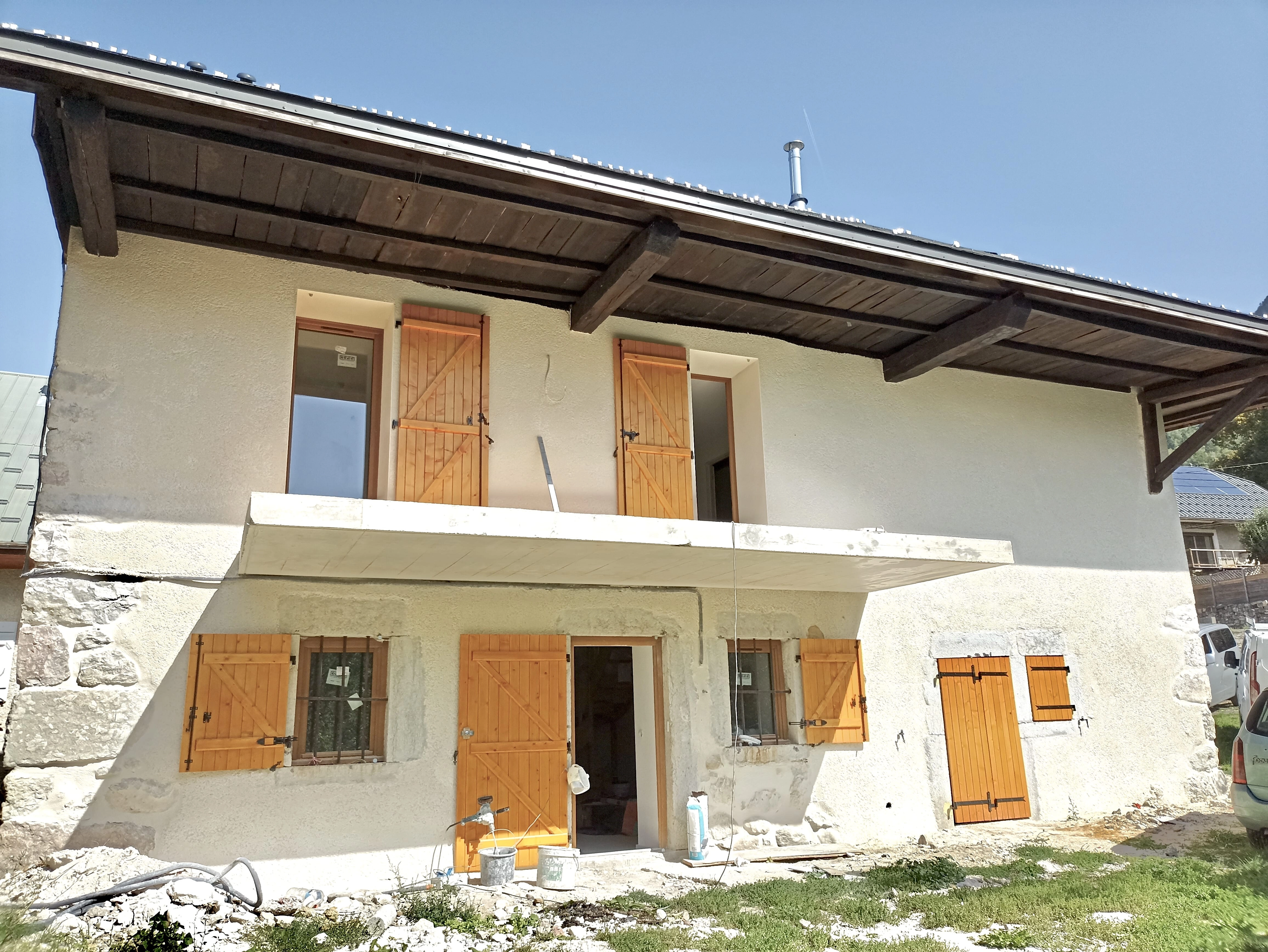 façade, garde-corps, rénovation,ancienne ferme façade, garde-corps, rénovation,ancienne ferme