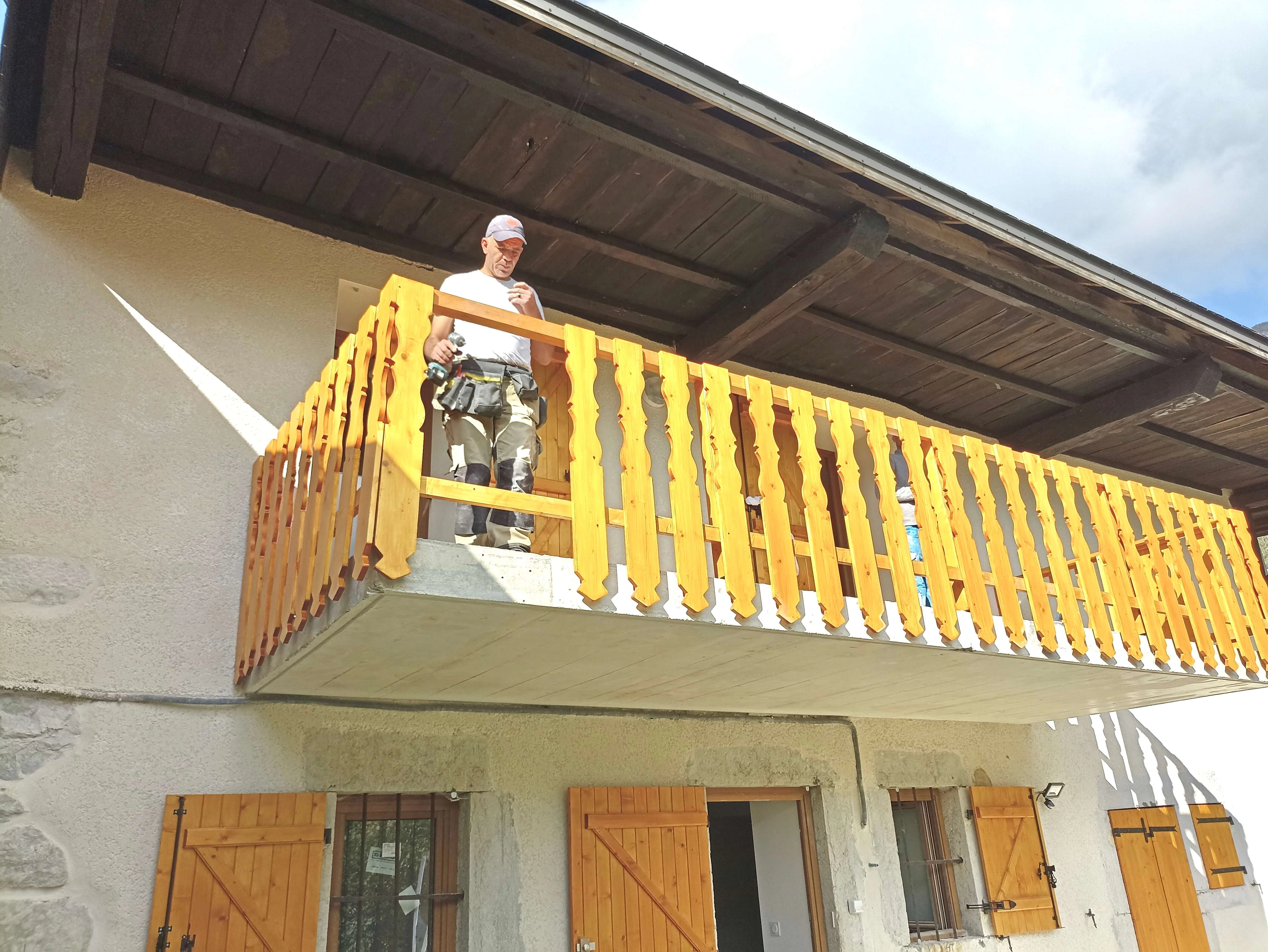 palines savoyardes,garde-corps,balcon, rénovation palines savoyardes,garde-corps,balcon, rénovation