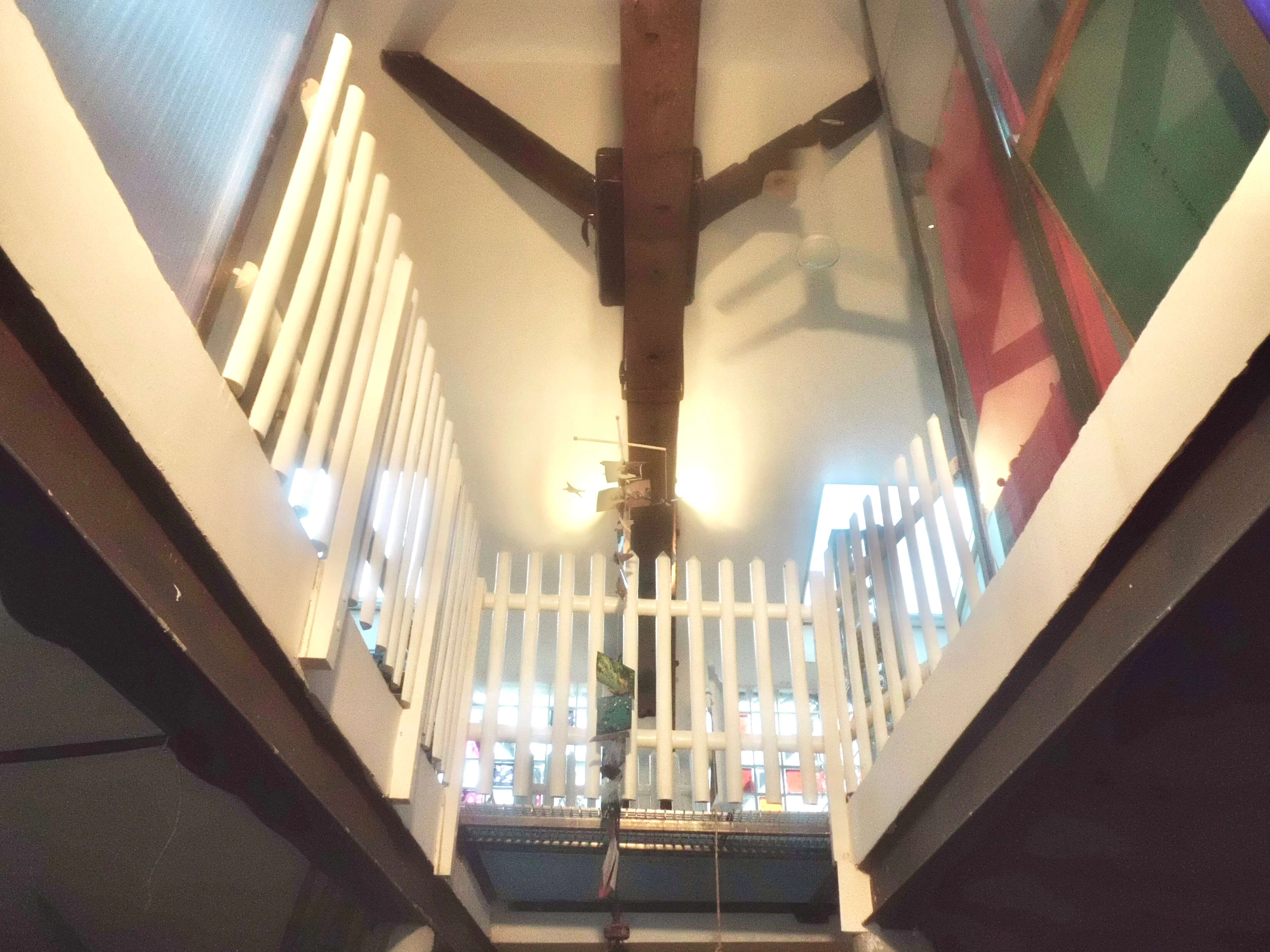 patio central, salon, aménagement des volumes patio central, salon, aménagement des volumes