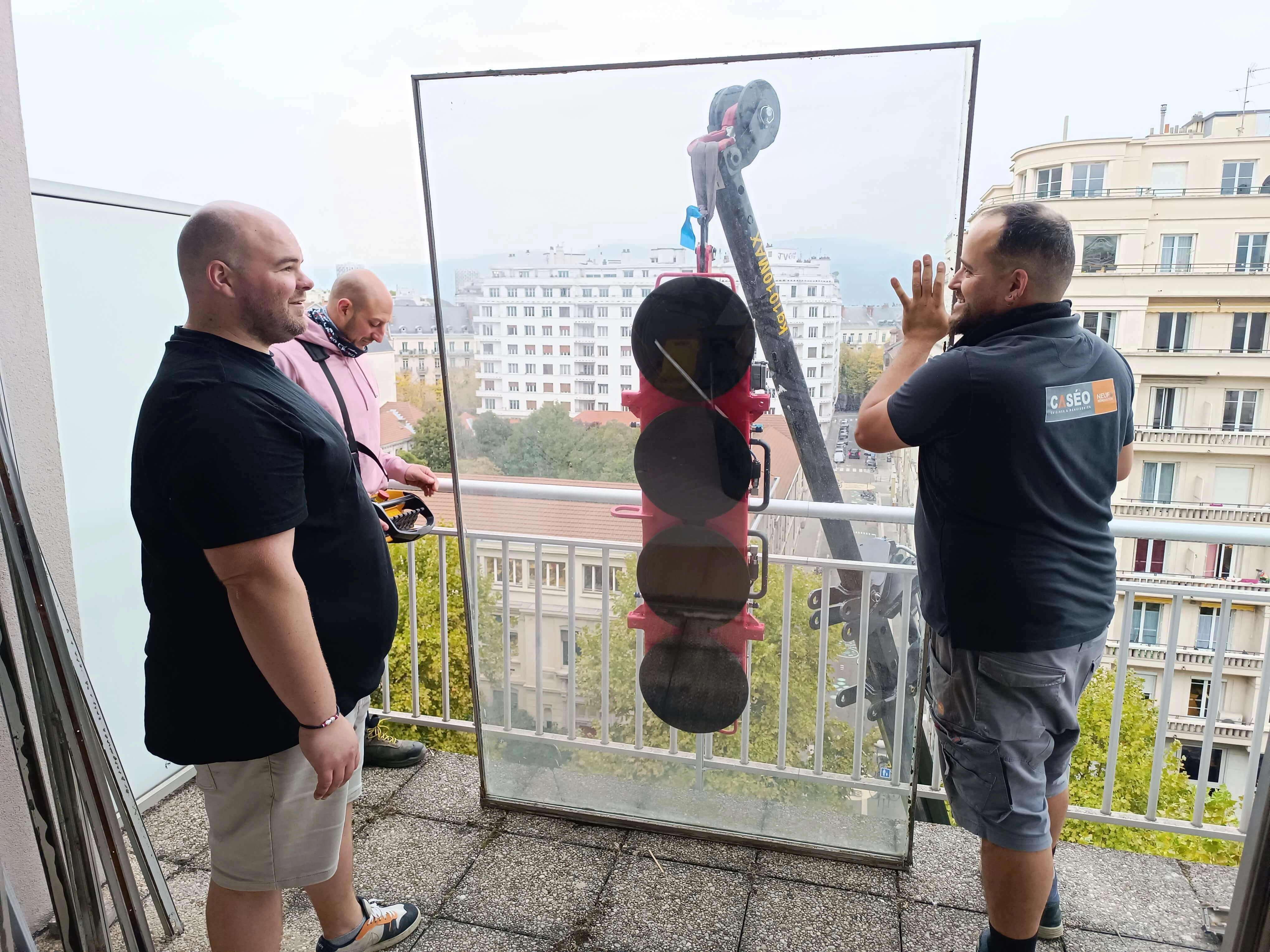 pose fenetre salon lumiere grue