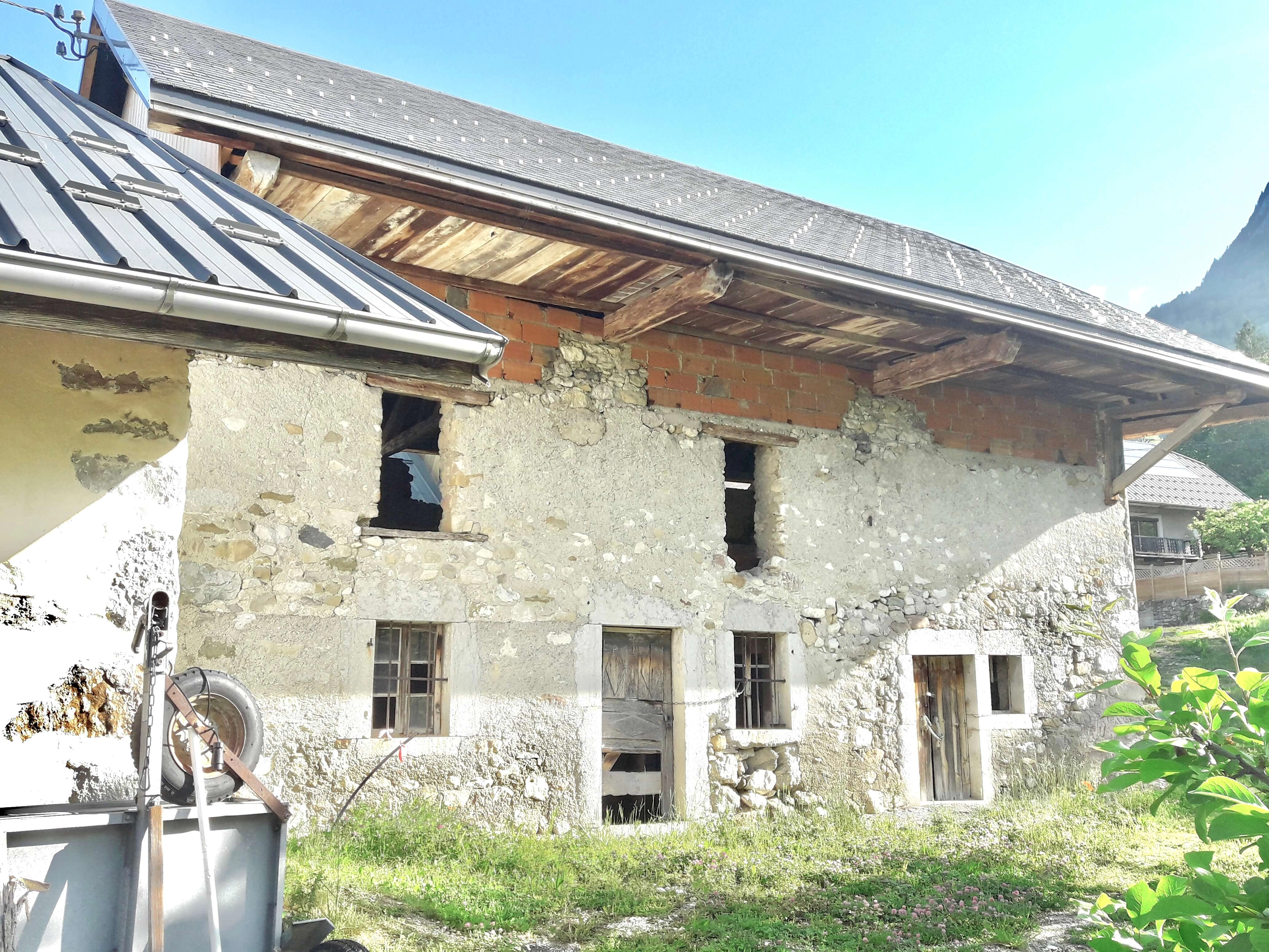 rénovation d'une ferme,Etat initial;réhabilitation rénovation d'une ferme,Etat initial;réhabilitation