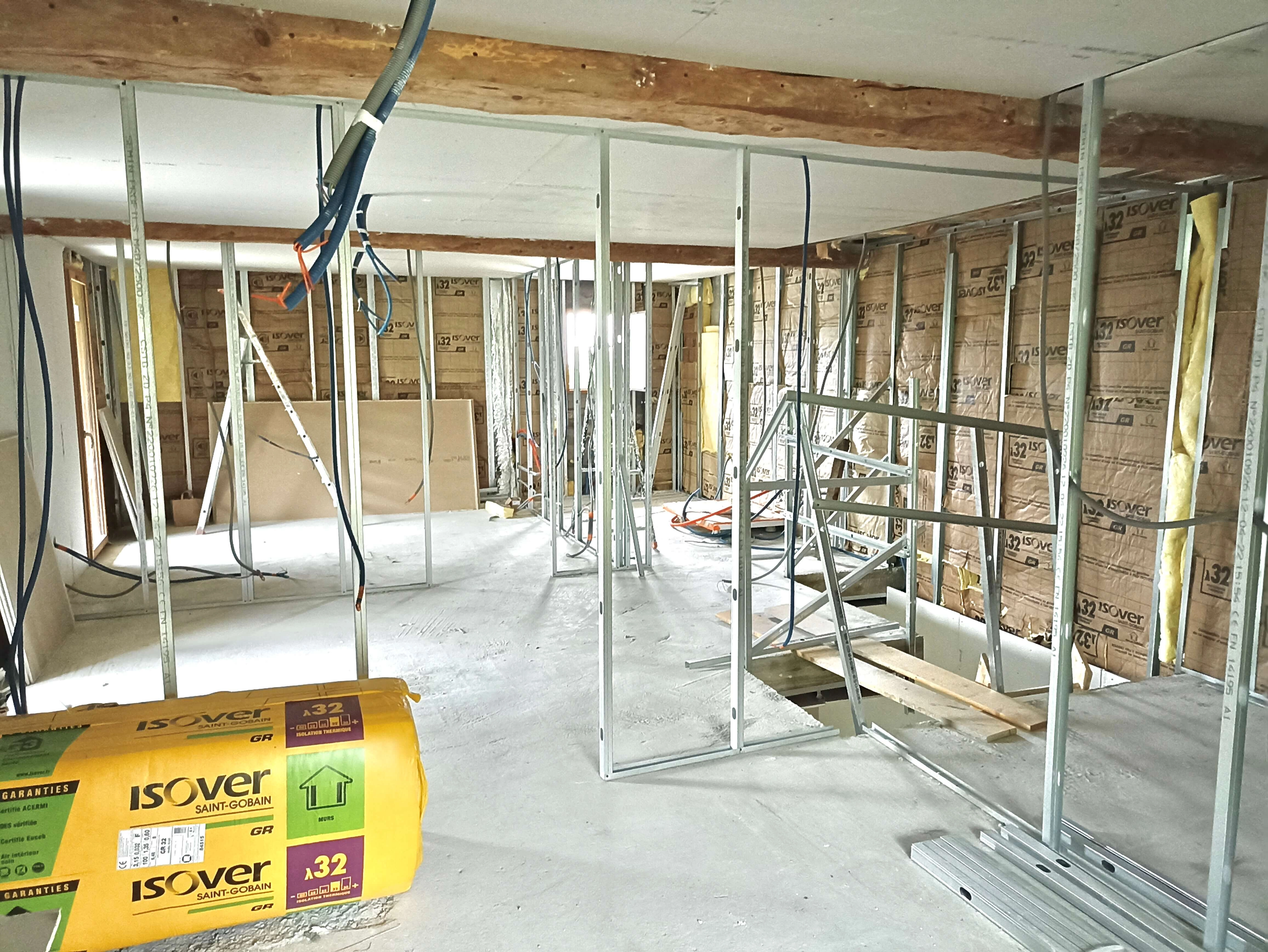 rénovation,joint de placo, faux-plafond,isolation rénovation,joint de placo, faux-plafond,isolation