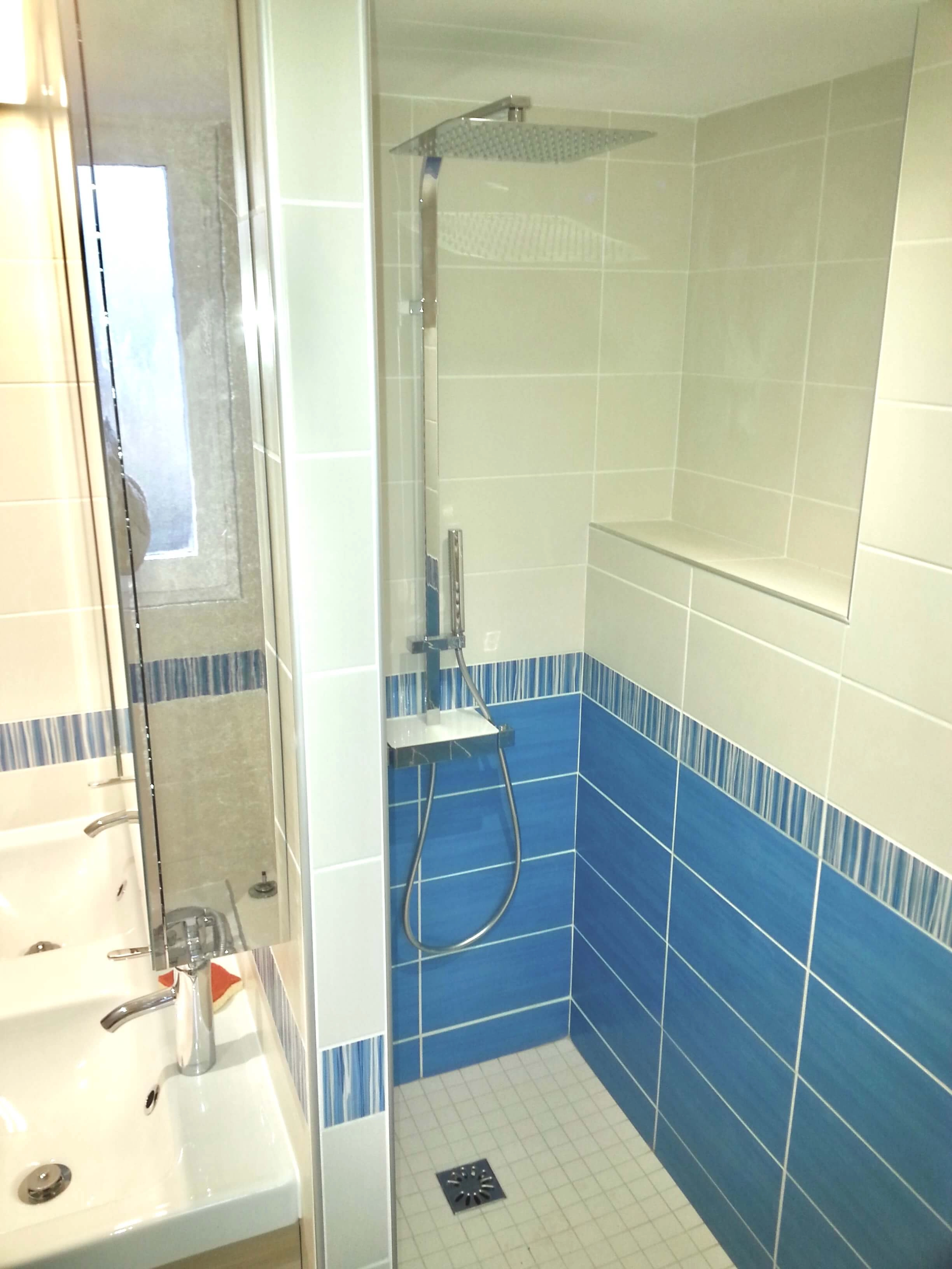 vasque et douche de cette nouvelle salle de bain créée vasque et douche de cette nouvelle salle de bain créée