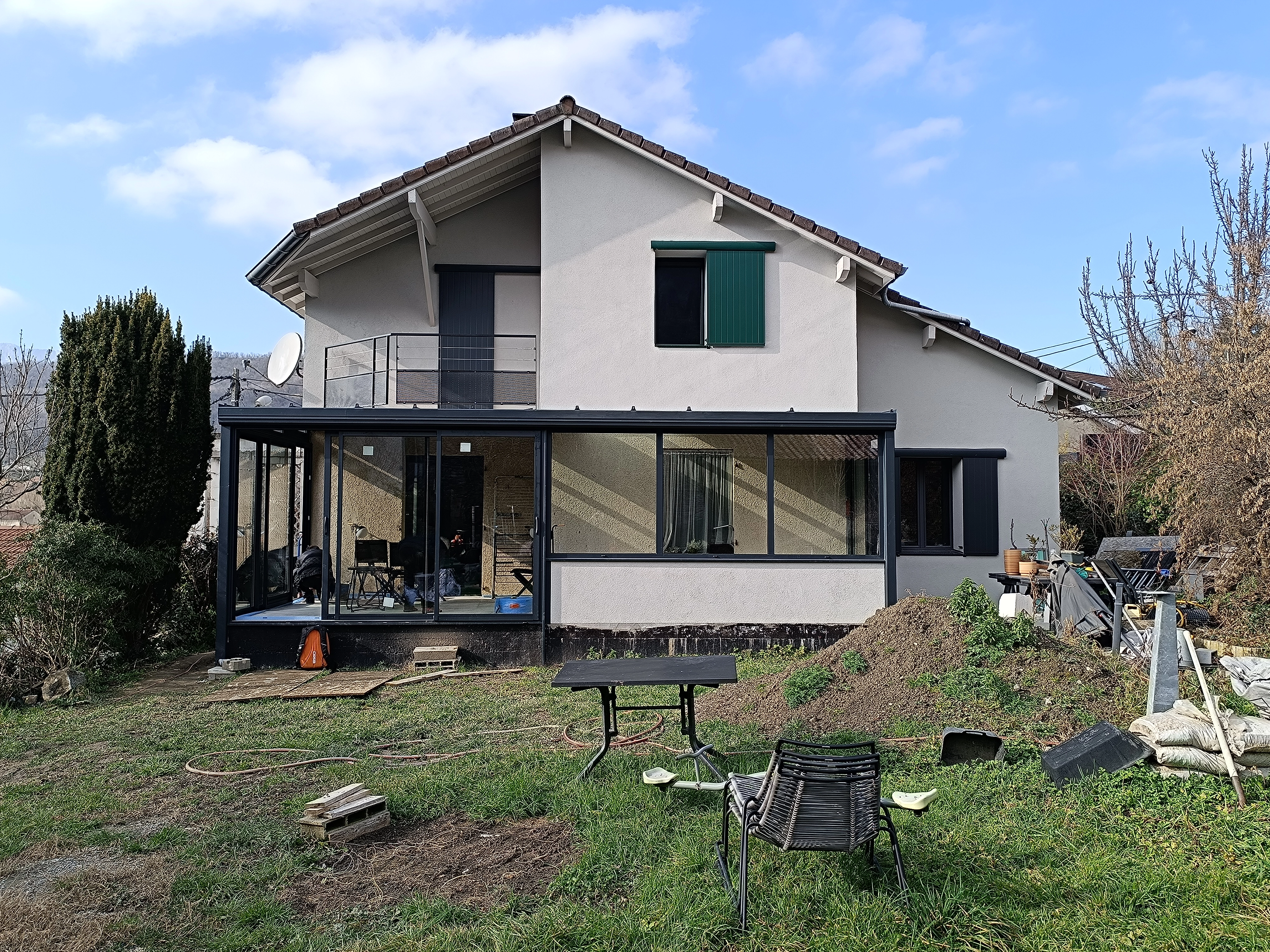 veranda;vitrage;aluminium;rupture de pont thermique;lumière;extension;est veranda;vitrage;aluminium;rupture de pont thermique;lumière;extension;est