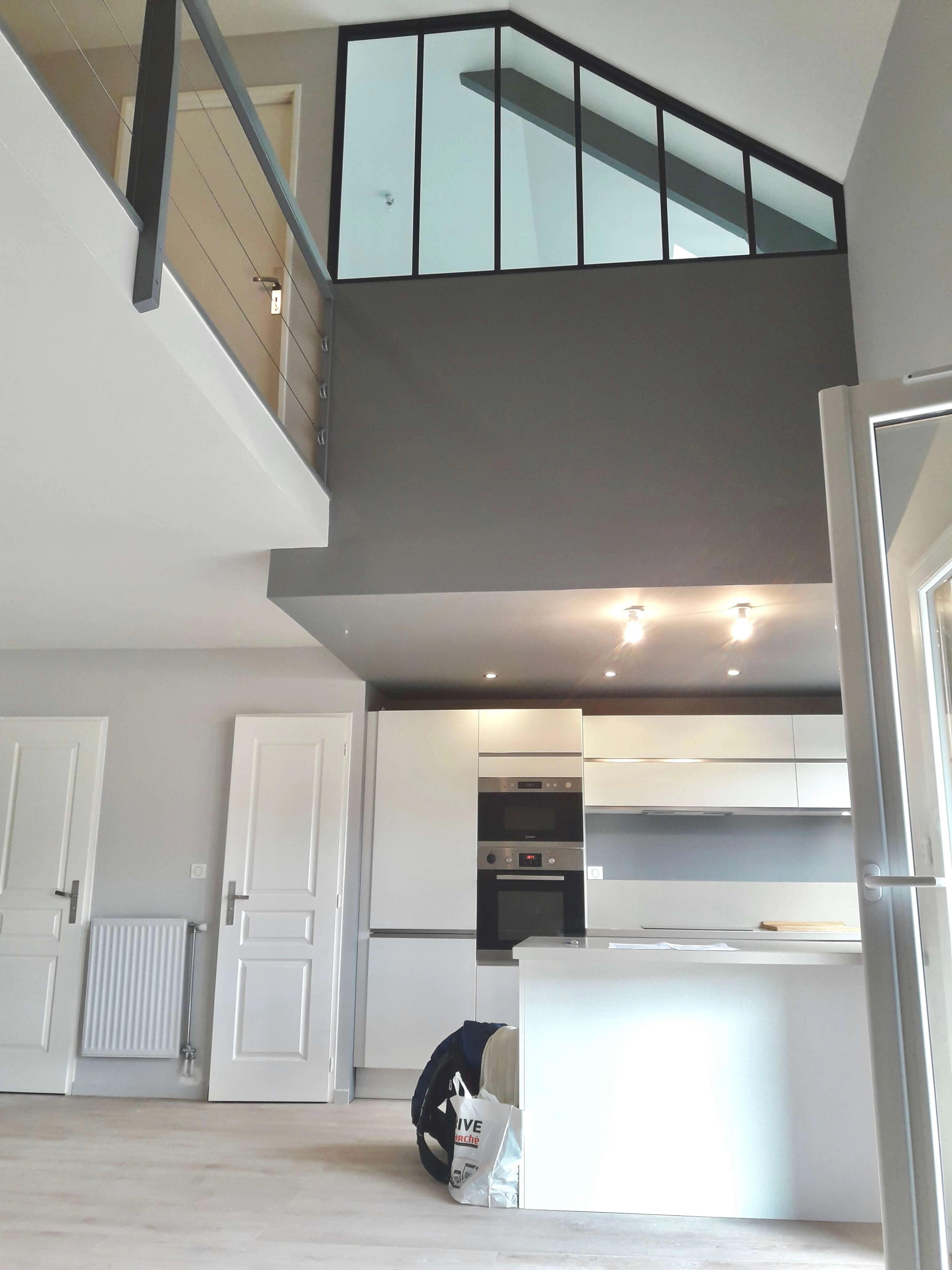 volume agréable,mezzanine, création de cuisine volume agréable,mezzanine, création de cuisine
